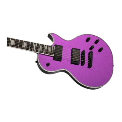 Jackson Pro Series Signature Marty Friedman MF-1 6-String, Ebony Fingerboard, Mahogany Body, and Cracked Mirror Top Electric Guitar (Right-Handed, Purple Mirror) image 8