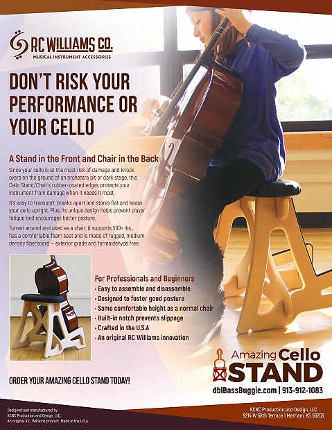 【送料込】RC WILLIAMS スタンド&スツール コントラバス RC WILLIAMS スタンド&スツール コントラバス