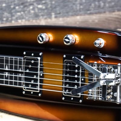 Duesenberg Fairytale Lapsteel Gold Burst 6-String Electric Lapsteel w/Case #231951 image 7