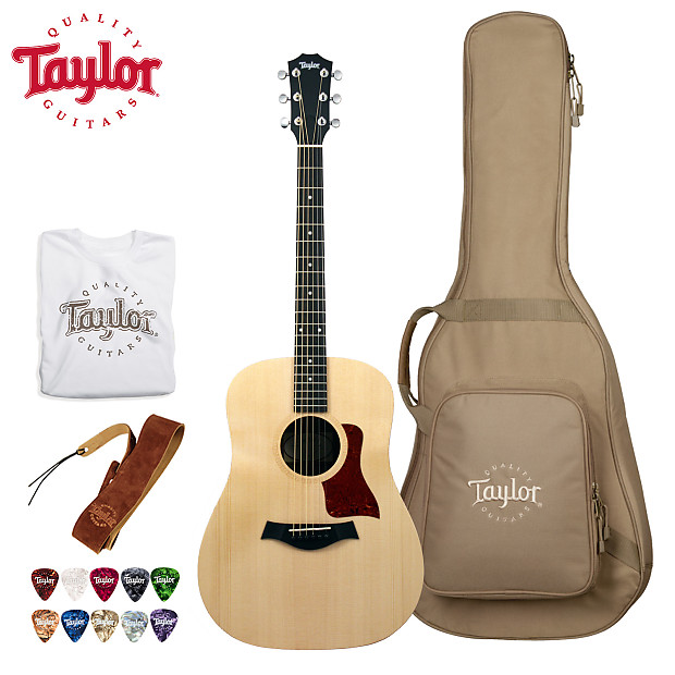 Taylor Guitars BBT, Big Baby Taylor with Taylor Gig Bag - Includes: Taylor Pick, Strap & T-Shirt Bundle image 1
