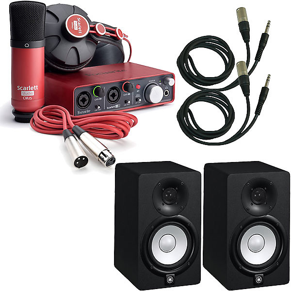 Yamaha HS5 Powered Studio Monitor Kit with Cables and Isolation