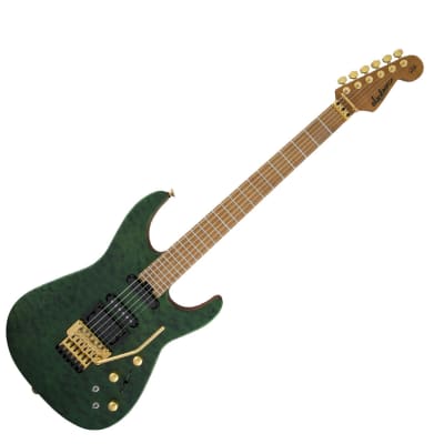 Used Jackson USA PC1 Phil Collen Signature Guitar - Satin Transparent Green for sale