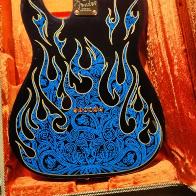 Fender  James Burton Telecaster  2006 Blue Flames image 3