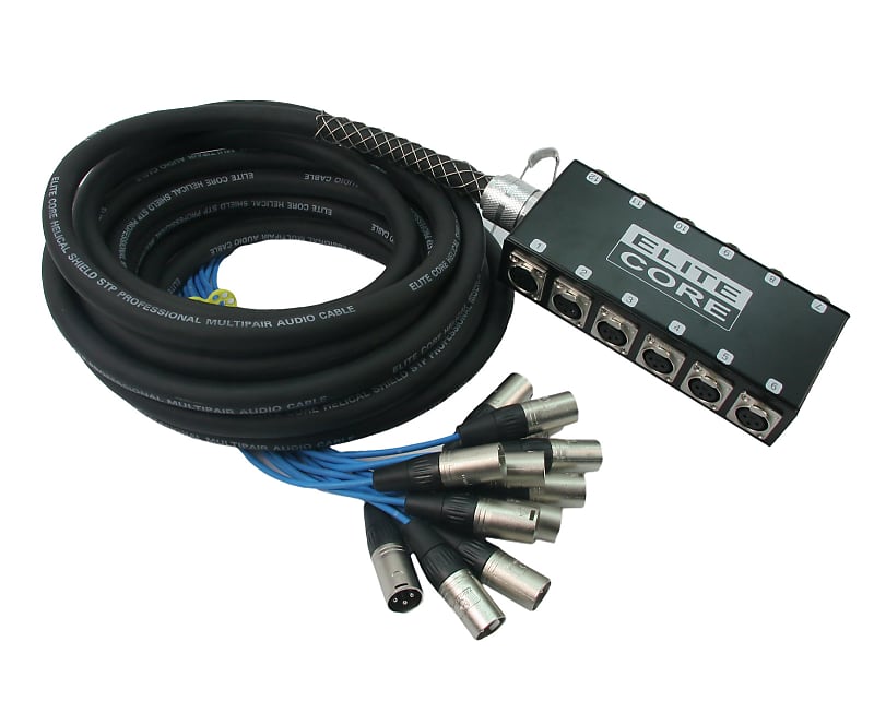 Elite Core 12 Channel 30' ft Pro Audio Cable XLR Mic Stage Snake - PS12030 image 1