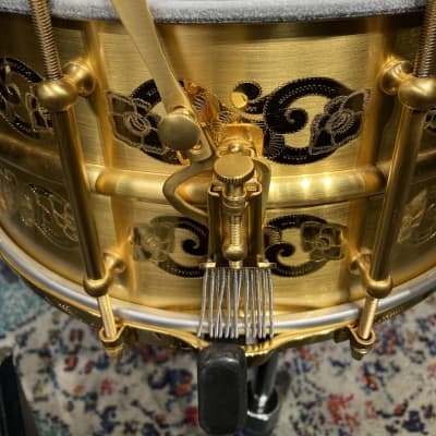 Ludwig - 14x7" Ludwig 100th Anniversary, Gold Triumphal Reissue, Snare Drum 2009 MINT!! image 8