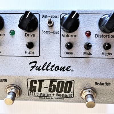 Rare Vintage Fulltone F.E.T Hi-Gain GT-500 Distortion and Overdrive Booster USA Made! image 1