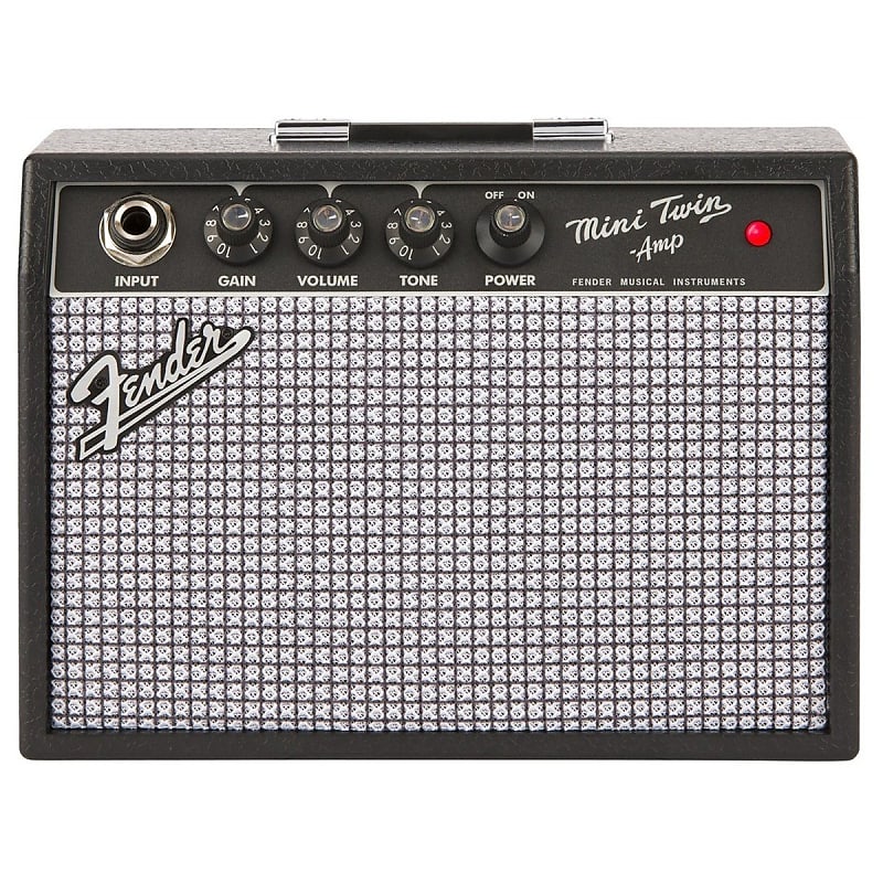 Fender Mini '65 Twin Portable Guitar Amp, Battery Powered, Two 3" Speakers image 1