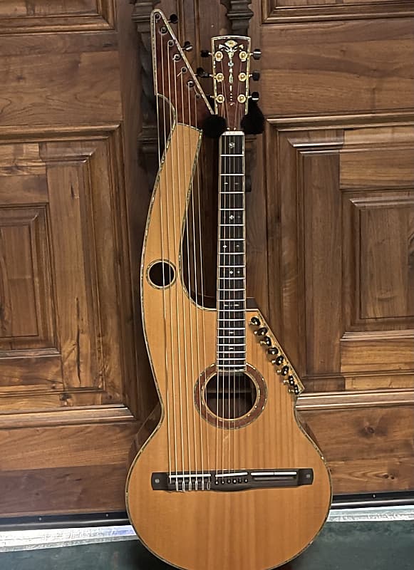 Worland 21 String Hollow Arm Harp Guitar Sitka Rosewood