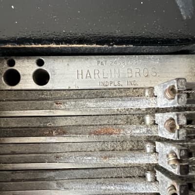 Harlin Brothers Multi-Kord 8 String 4 pedal Steel Guitar 1950's - Black image 13