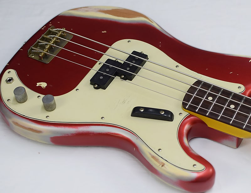 Nash Bass PB-63 Candy Apple Red RW | Reverb Canada