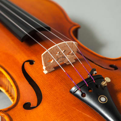 Professional Hand Made Violins 4/4 Full Size Beautiful Flamed Back Limited Quantity (FL004-EB-DX700) image 6