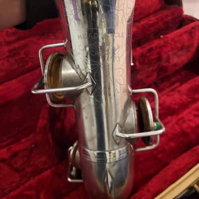 Vintage Silver-Plated Alto Saxophone – Wurlitzer (Mead Cycle, Conn Stencil) – Plays Well, Original Neck, Extras Included image 7
