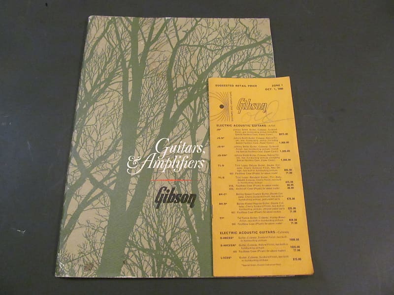 Vintage 1966 Gibson Guitar Full Line Catalog With Original Reverb