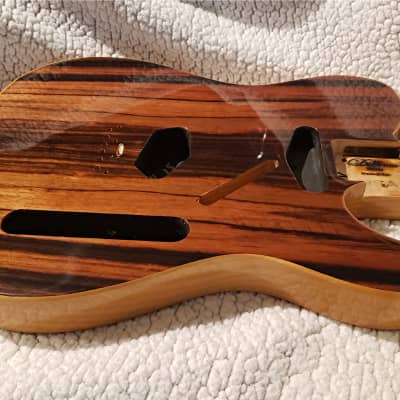 My Last USA made ,bound custom body, covered in Rosewood ( Top & back ) Made for a Tele neck. image 2