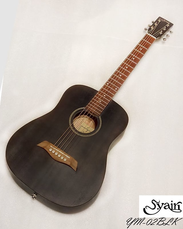 S.yairi YM-02 BLK mahogany Mini acoustic guitar Satin