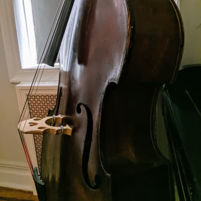 German Double Bass Upright Bass 1850 Brown image 20