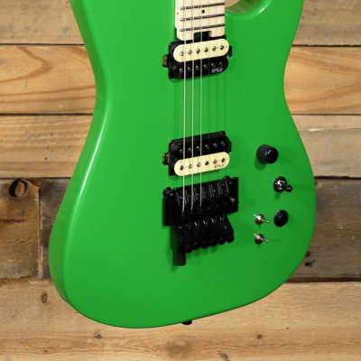 FU-Tone FU  PRO Electric Guitar Neon Green w/ Gigbag for sale