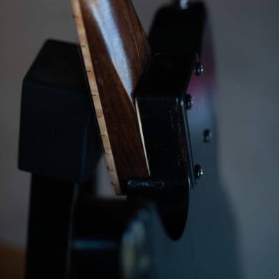 Handmade Black stained Oak Telecaster & Walnut neck image 14