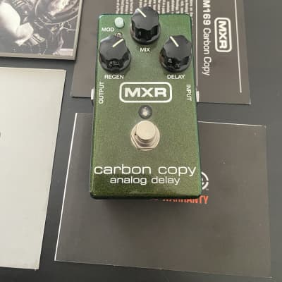 MXR M169 Carbon Copy Analog Delay - Green - POWER SUPPLY, ORIGINAL BOX/ PAPERS image 2