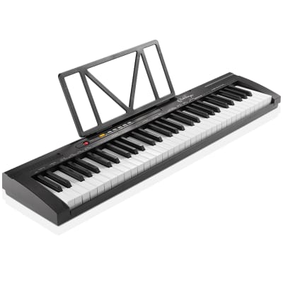 61-Key Electronic Keyboard Piano - Beginner Kit with Phones & Mic image 2