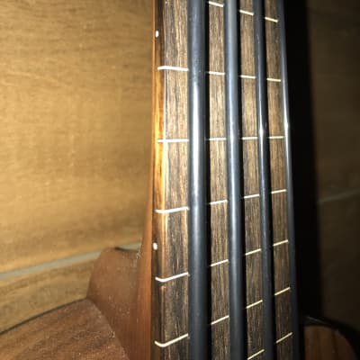 Luna Bari-Bass Fretless 2019 Koa Satin image 5