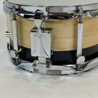 Gretsch Free Floating Maple Snare Drum in Natural Gloss 5.5x10 image 5
