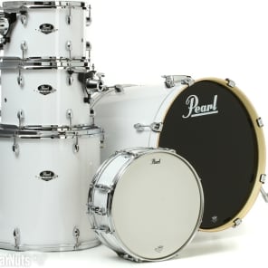 Pearl Export EXX725/C 5-piece Drum Set with Snare Drum - Pure White image 2