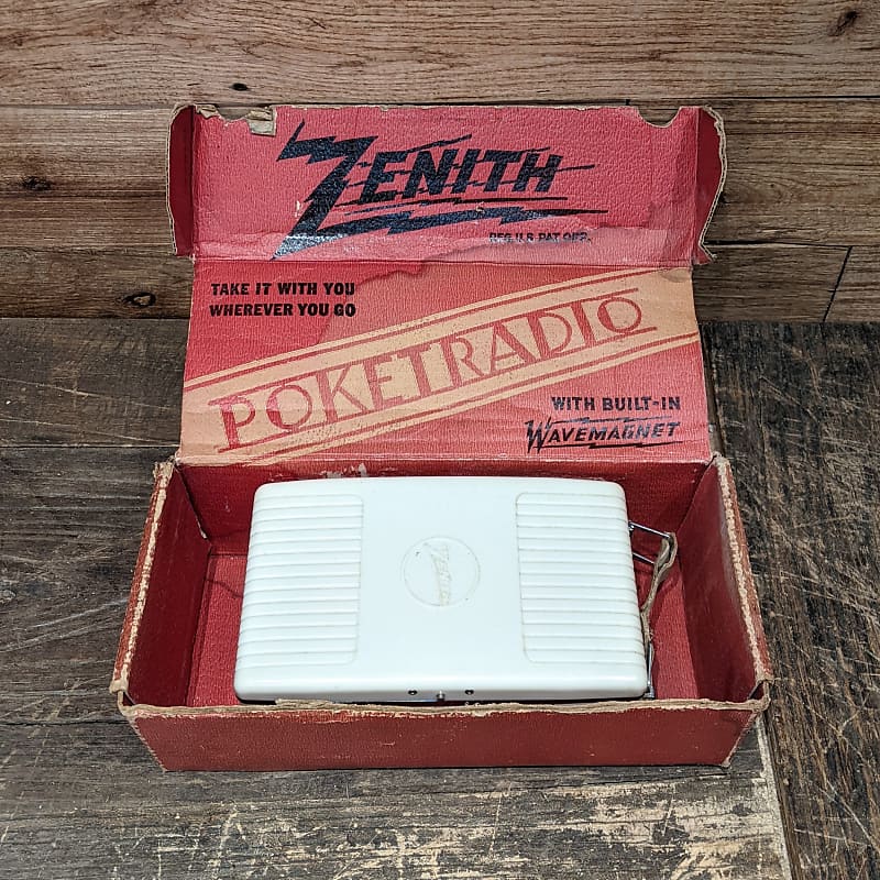 Zenith 4K600 PoketRadio 1941 IN BOX White/Cream  			