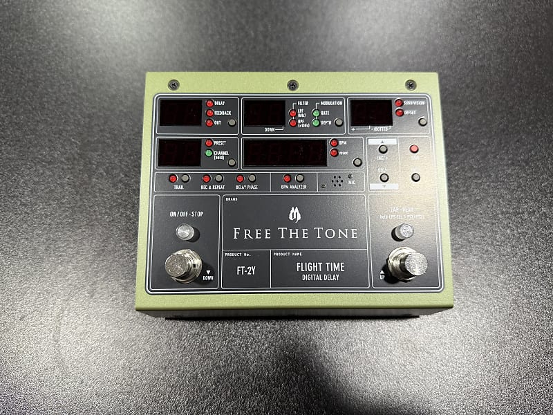 Free The Tone FT-2Y Flight Time Digital Delay 2010s - Green | Reverb
