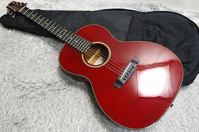 TAKAMINE T Series T-P2 See through Red PARLOR type body 630mm scale w/case