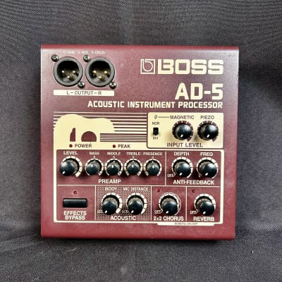 Boss AD-5 Acoustic Instrument Processor | Reverb