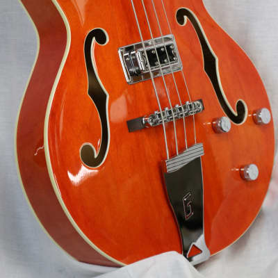 Gretsch G5440LSB Electromatic Hollow Body Long Scale Bass 2013 - Orange - w/Hardshell Case image 3