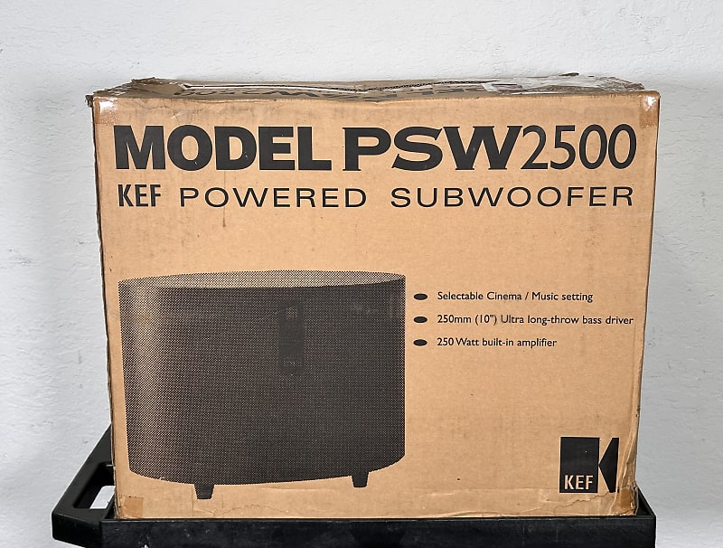 KEF ブラック サブウーファー PSW2500 KEF PSW 2500 サブウーファー - メルカリ