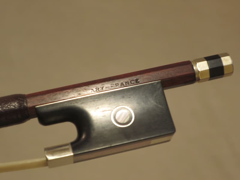 フレンチボウ4/4　刻印 ARY FRANCE　美品級 Sarreguemines ひし形プレート ラヴィエ 24cm フランス