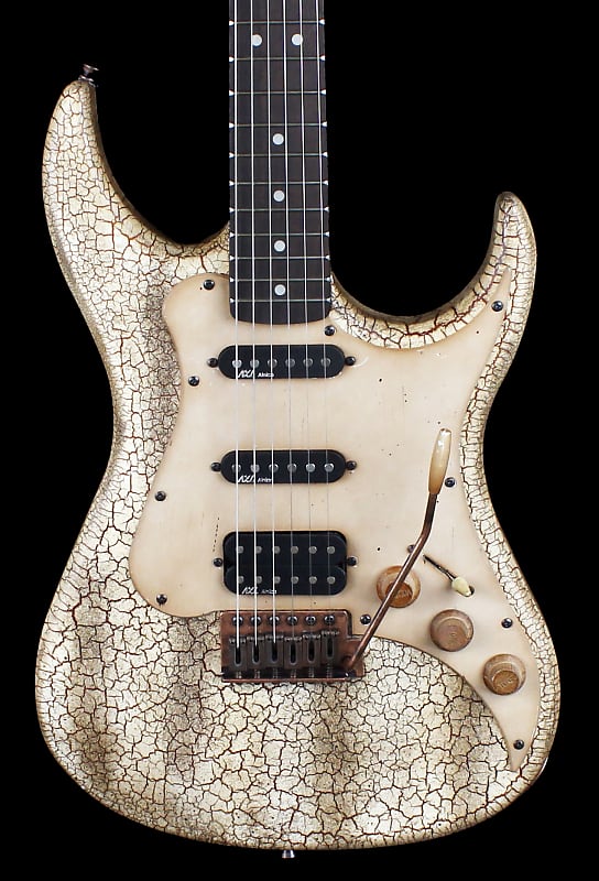 AXL Guitars Badwater SRO アクセルギターズ AXL Badwater SRO Electric Guitar Crackle Blue | Guitar Center