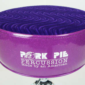 Pork Pie Drum Throne Purple Glitter Purple Swirl image 6