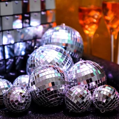 Hanging Mirror Disco Ball Ornament Glass Disco Balls Decoration Reflective  Mini Disco Ball For Stage Bar Party Wedding Decor