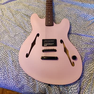 Fender Tom DeLonge Starcaster 2024 - Present - Shell Pink semi hollow for sale