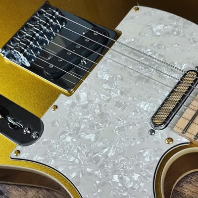 MyDream  Partcaster  Custom Built - Gold and Silver Babicz image 5