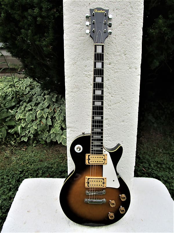 Fresher Les Paul Copy Guitar, 1970's,  Japan, Matsumoku, Plays/sounds Good, Gig Bag image 1