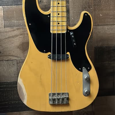 Nash PB-52 Butterscotch Blonde 4 String Electric Bass Guitar - with Nash Hard Case for sale