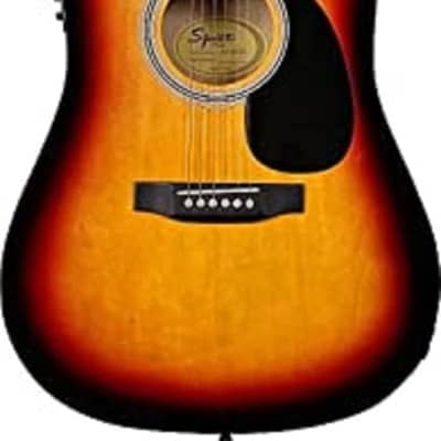 Fender SA-105CE, Dreadnought Cutaway, Electro Acoustic Guitar, Sunburst image 1
