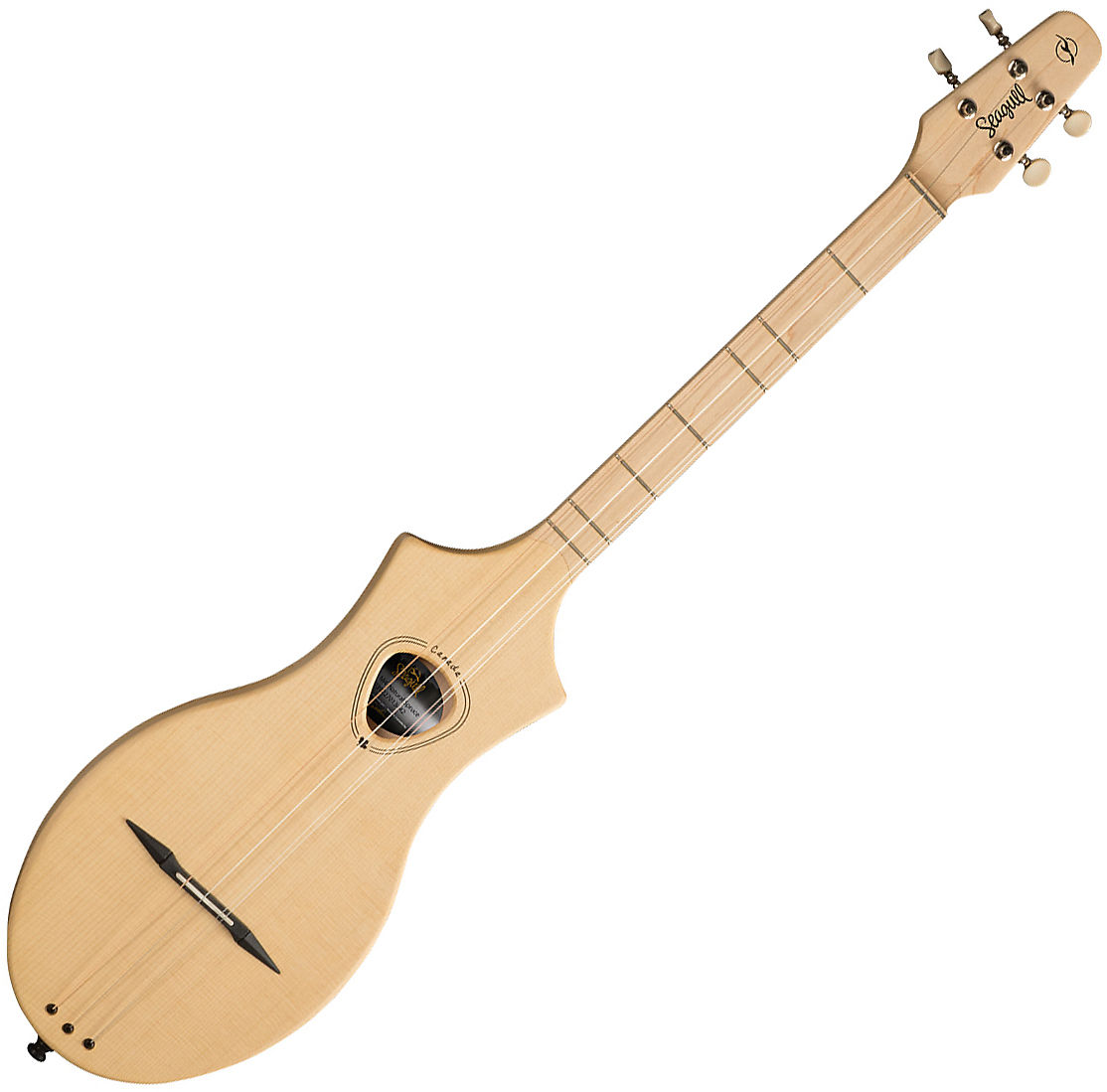 Seagull Merlin Spruce EQ Dulcimer Guitar Reverb