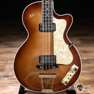 Hofner H500/2-0 1965 Reissue Club Bass w/ Case –Antique Brown Sunburst (B-Stock) image 2