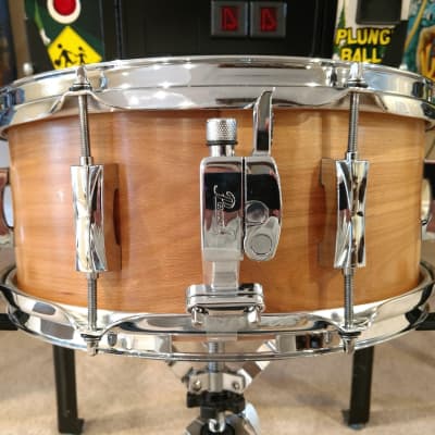 Summit Solid Beech Wood 6x14 Snare Drum. MINT. N&C, Noble Cooley, Slingerland Radio King, Select Craviotto, Sonor, DW, Ludwig, Tama, Star Series, 6x14 Solid Beech Wood Snare 2020 - Natural image 3