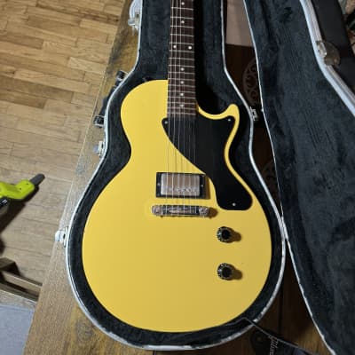 Edwards E-JR-100LT/DC Les Paul Junior Double Cut MIJ Japan - Thin Skin  Nitro Finish - TV Yellow - | Reverb