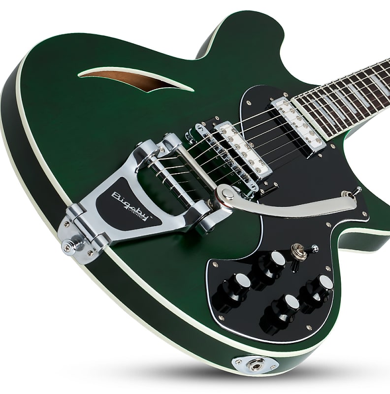 Schecter Tempest Semi Hollow w Bigsby 2019 Emerald Green Pearl