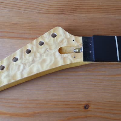 Warmoth Charvel Jackson Reverse Neck R4 Floyd Rose Wolfgang Profile Quilt Maple Headstock! image 1