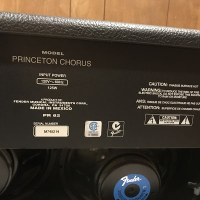 Fender Princeton Stereo Chorus 2-Channel 2x12 25-Watt 2x10