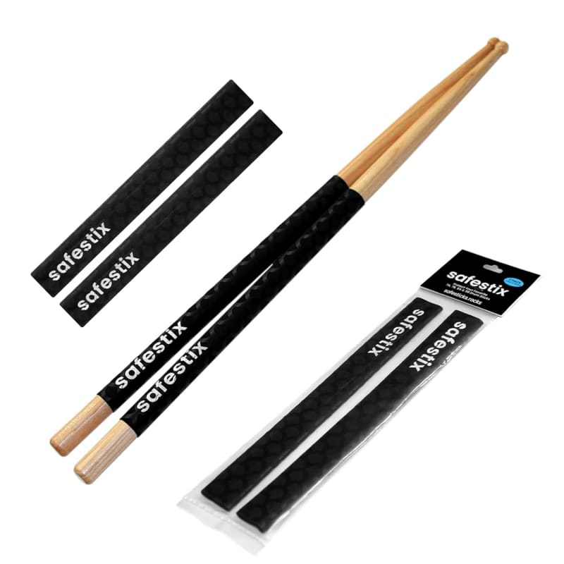 Stick Gripps Drumstick Grips, Anti Slip Drumstick Wrap for Drumming,  Adjustable Stick Rings Personalized Fit (Black)